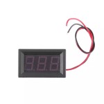 Digital Voltmeter with blue LEDs, 3.5 - 30 V, black case, 3-digit and 2-wire